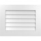 Ekena Millwork Vertical Surface Mount PVC Gable Vent: Non-Functional, w/ 3-1/2"W x 1"P Standard Frame, 26"W x 20"H GVPVE26X2001SN - alternate 1